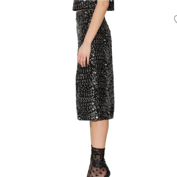 Walter Baker Gatsby Sequin Josette Pencil Skirt Party Sparkle Holidays - Picture 2 of 12
